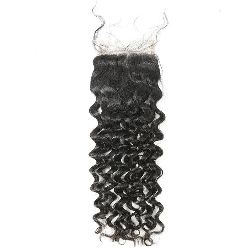 4X4 Diamond Indian Curly Closure